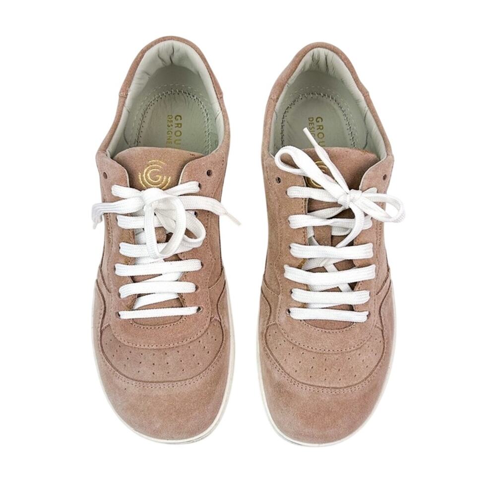 Groundies Nova Sneaker‎ in Dusty Pink Suede